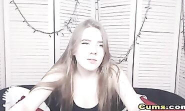 Joy With Nip Piercing Enjoys Solo Webcam Play