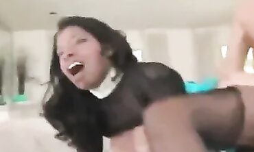 Vanessa Blue Threesome with African Stud