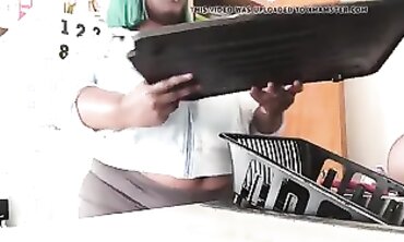 Submittress TheCamModel: Busty Black Cam Girl Show
