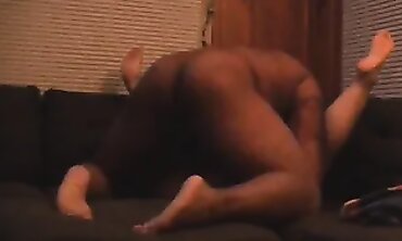 Sasha Gets Deep Throated by Bear's Massive Ebony Dick