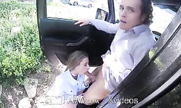 Blonde Step Sister Sneaks Up On Her Step Brother
