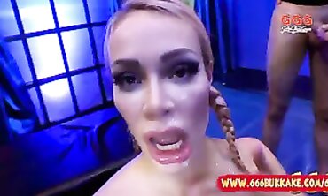Chessie Kays Massive Tits Get Doused in Bukkake