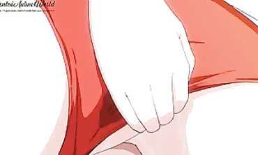 Uncensored Anime: Busty Stunner Takes a Big Cock