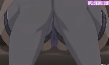 Uncensored Milf Anime: Cougar Craves Her Husband's Dick and Takes a Fresh One