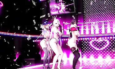 Genshin Impact MMD: Voluptuous Sensual Night Kiss Nude HD
