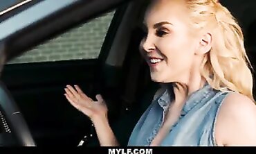 Hot Bombshell Fiancee Fixes Plumber's Broken Pipes with Her Sex Skills