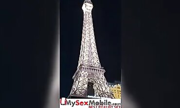 French Brunette Cassie Del Isla Gets Hardcore Blowjob in Front of Her Husband