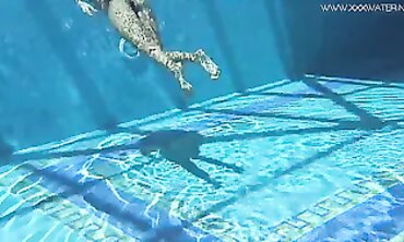 Mary Kalisy Enjoying a Nude Swim and Masturbation Session