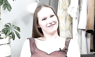 Solo Brunette Milf Masturbates With Toys
