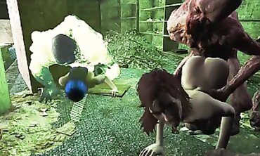 Glowing Ghouls Gangbang Superb Gals in Fallout 76