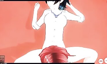 3D Animated college girl and Sister-in-Law Threesome Blowjob