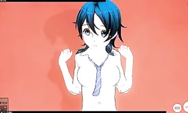 3D Animated college girl and Sister-in-Law Threesome Blowjob