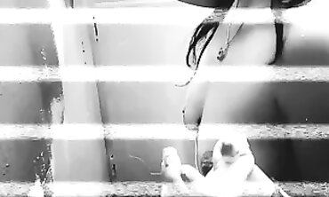 Mischievous 90s Chic Goddess in Paint Braless POV