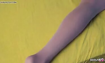 German Blonde Jasmine Rouge Pisses and Masturbates to Orgasm