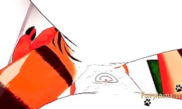 Hairy Anime: Tiger Smashed by a Fox
