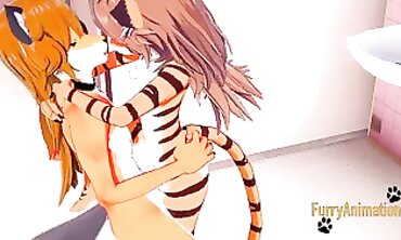 Hairy Anime: Tiger Smashed by a Fox