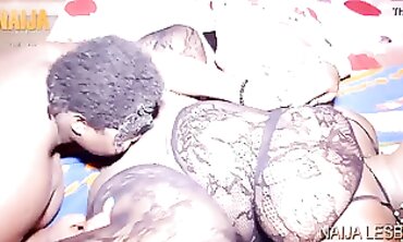 Nigerian Ebony Lesbians Munch and Deepthroat Each Other