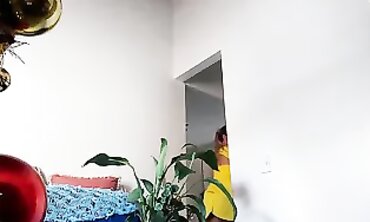 Latina MILF Ex-Wife Cleans in Yellow Sundress