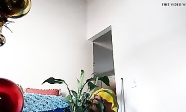 Latina MILF Ex-Wife Cleans in Yellow Sundress