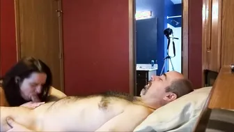 Missy Munches George's Balls and Blows His Uncut Cock