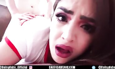 POV Creampie: Redhead Latina Daisy Dabs' Valentine's Day Treat
