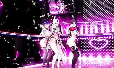 Genshin Impact MMD: Sexy Night Kiss & Outdoor Orgy