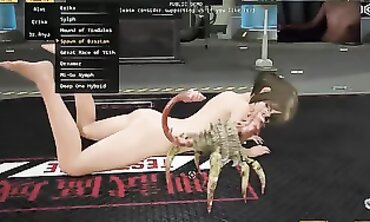 Suzuzhi's Rough Monster Anal Creampie in 3D Anime Game