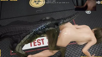 Suzuzhi's Rough Monster Anal Creampie in 3D Anime Game