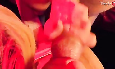 On Gets a Slow Massage With Hot Wax