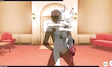 3D Ayanami Cosplay Rough Sex and Creampie