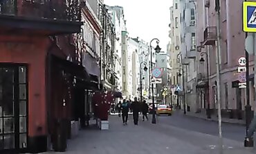 Nice Struts in Stockings on the Street