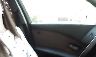 Uber Driver Gropes Brunette MILF to Public Climax