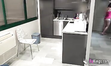 Alana Jacking Off While Delivery Stepbro Watches