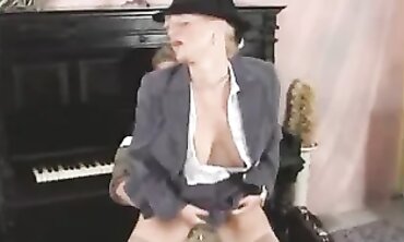 Grandma's Bondage Adventure - Old Lady BDSM Play with barely legal Guy