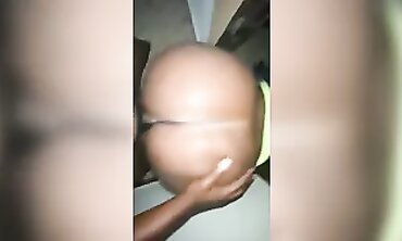 African Babe With Huge Booty Takes Double Penetration