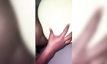 African Babe With Huge Booty Takes Double Penetration