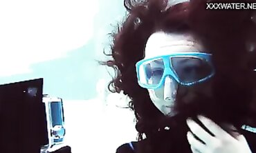 Emi Serene Films Her Underwater Poolside Masturbation