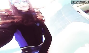 Emi Serene Films Her Underwater Poolside Masturbation