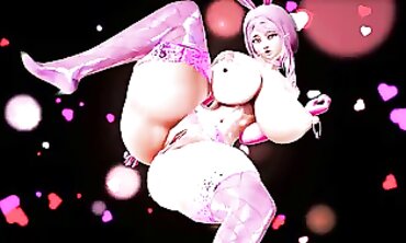 THICC Bunny Momo Gets Fingered With a Dildo