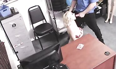 Busty Shoplifter Gets Rough Hardcore Sex From Cop To Avoid Jail