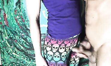 CFNM Jizz Shotgun in Yoga Leggings