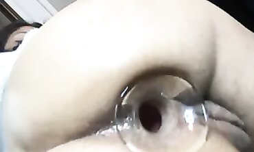 Cute Brunette Latina Gets Gaping Anal Fuck on Her Meaty Ass
