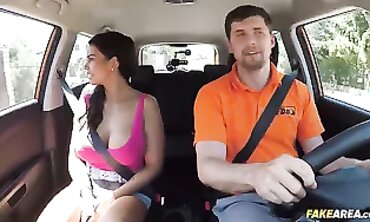 Ed Lesson: Hot College Girl in Uniform Gets Driven Wild