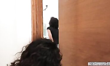Sarah Lace Satisfies Herself With A Dildo In The Bathroom