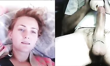Tattooed Girl Strips and Plays on Webcam