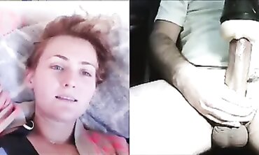 Tattooed Girl Strips and Plays on Webcam