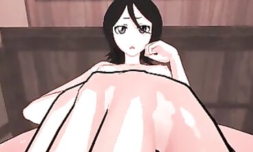 Rukia and Soifon's Molten Lesbian POV Hentai