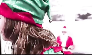 Petite Blonde Elf Gets Banged By Santa Claus