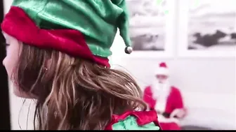 Petite Blonde Elf Gets Banged By Santa Claus