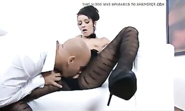 Adele Sunshine's Exotic Dance in African Stockings - Erotic Striptease with Teasing Blowjob